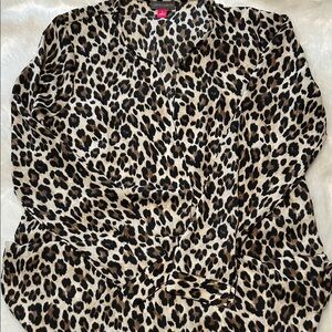 Leopard Print Women's Tunic Top